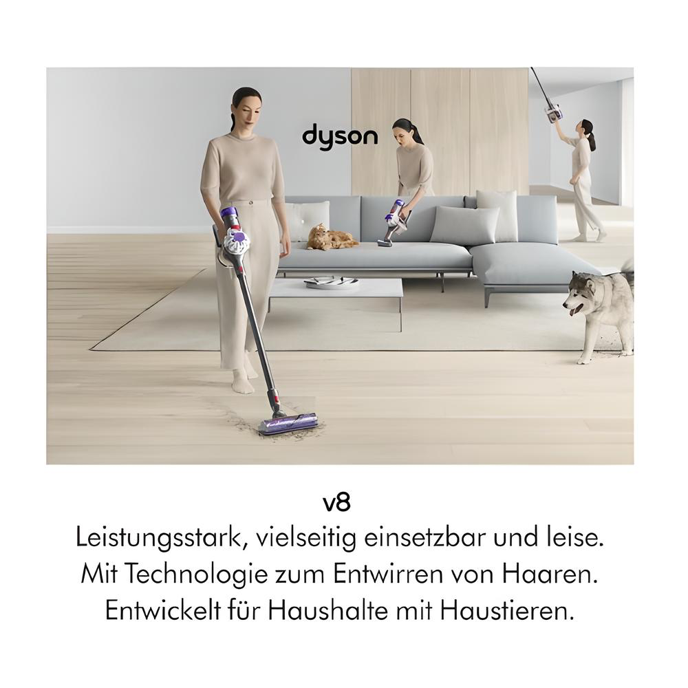 Dyson V8™ Advanced kabelloser Staubsauger (Silber/Nickel)